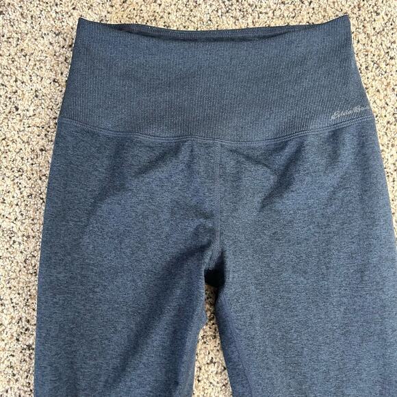 Eddie Bauer Womens Leggings Size Small Heathered Blue Soft Zip Pocket Pull On - Picture 5 of 7